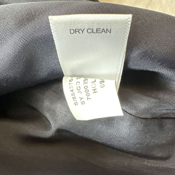 Banana Republic Women’s Pencil Skirt Sz 8‎ Black Metallic Texture Pleated - Picture 7 of 9